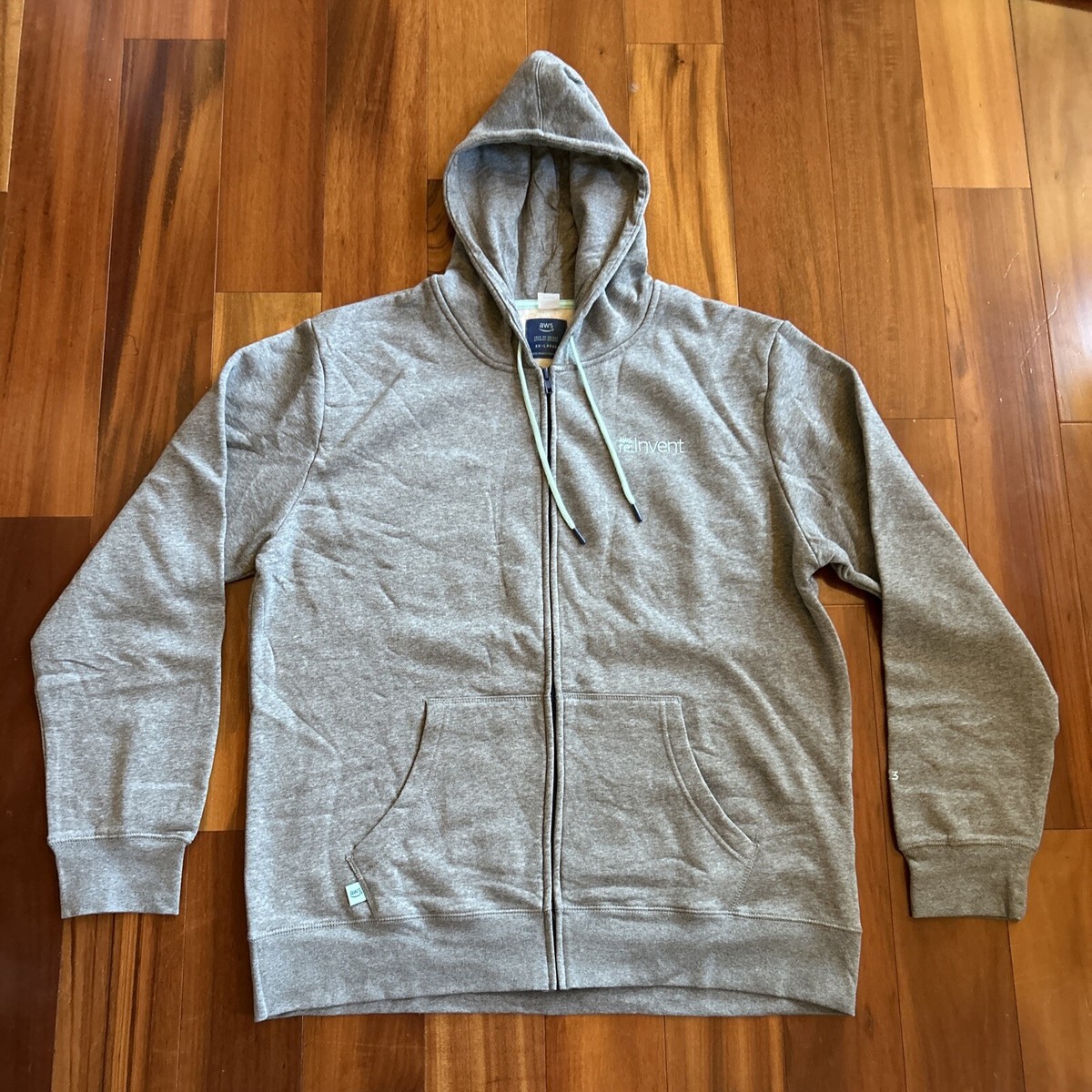 AWS Amazon Hoodie 3XL Gray Zip 2023 Official Web Services AWS Amazon Hoodie 3XL Gray Zip 2023 Official Web Services