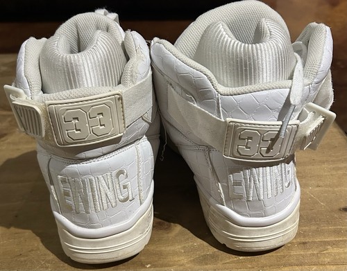 Patrick Ewing Athletic Shoes Size 11.5 (1EW90171-100) All White RARE - Picture 4 of 10