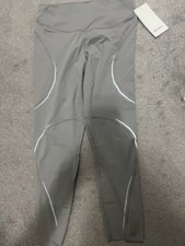 BNWT Lululemon Base Pace High-Rise Reflective Tight 25"Size 10--GULG(Gull Grey)