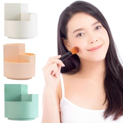 Make-up Pinsel Organizer Einfach Make-up Pinsel Aufbewahrung Eimer Drehbar D3H7