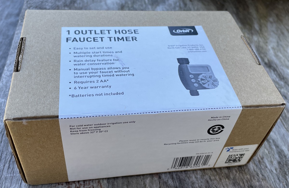 Orbit 1-Outlet Hose Faucet Dial Timer, Irrigation Conserve Water