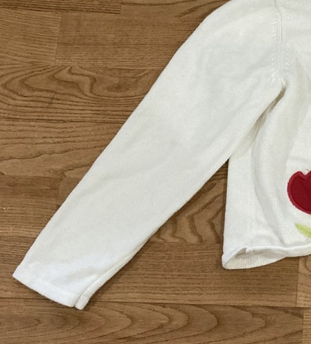 Girls Gymboree White Tulip Cardigan Size 7 EUC - Picture 4 of 5