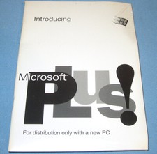 Microsoft PLUS Companion Windows 95/98 Enhancement Software CD New  Sealed 