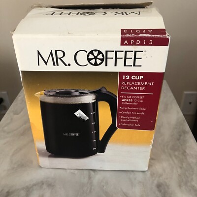 Mr. Coffee 12 Cup Replacement Decanter Glass - ADP13 -NEW-READ DESCRIPTION BELOW