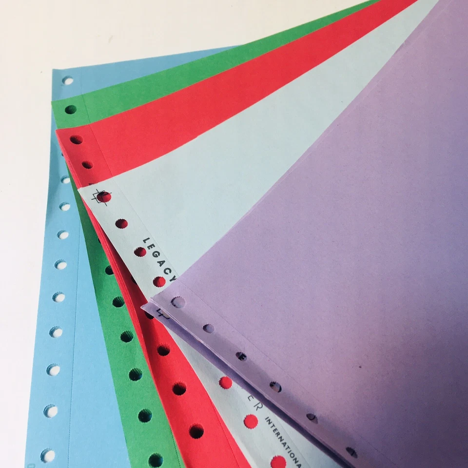 Memorex Publishers Bulletin Pack Continuous Form Computer Paper Dot Matrix Color - Image 4 of 4