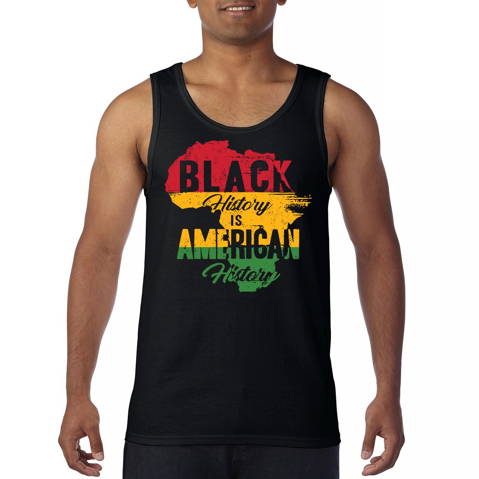 ALTRA Top da uomo Black History Is American History Black Lives Matter