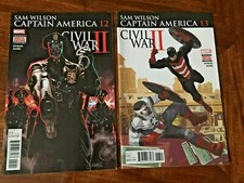 MARVEL COMICS ~ CAPTAIN AMERICA CIVIL WAR II ~ SAM WILSON No. 12 & 13