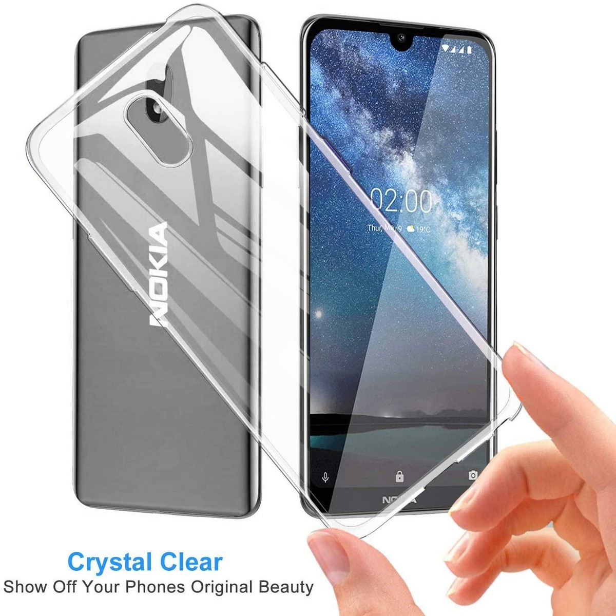 Custodia Per Nokia C01 Plus, Slim Trasparente In Silicone Shockproof Gel Custodia Per Nokia C01 Plus, Slim Trasparente In Silicone Shockproof Gel