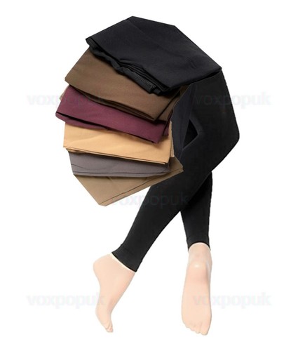 FOOTLESS LEGGINGS 6 Colours 150 D 8% Elastane (EU 1/2) UK S/M Up To 42" Hip - Picture 27 of 29