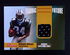 2006 Bowman Fabric of the Future Gold DeAngelo Williams Rookie RC /100 Panthers