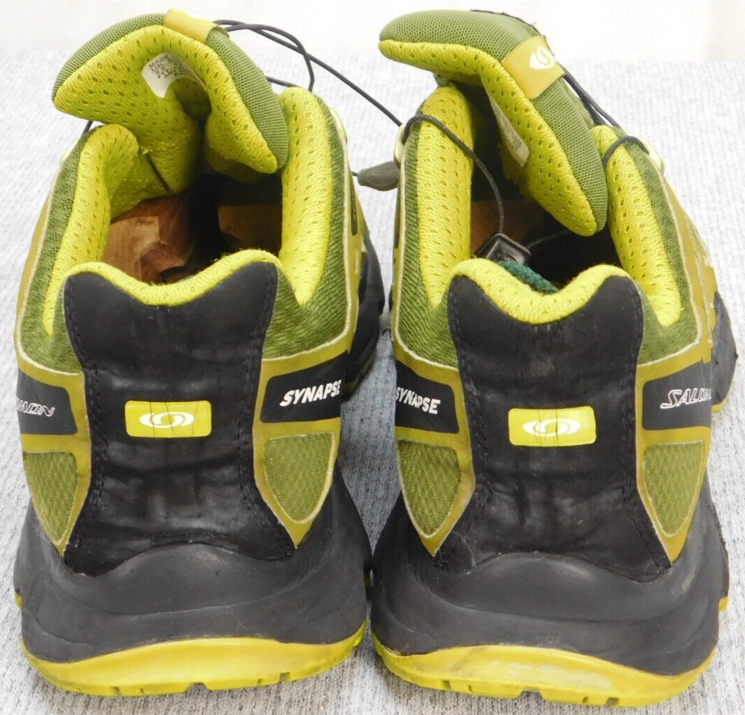 Scarpe da trekking Salomon da uomo Synapse CS verdi impermeabili all'aperto taglia 9 5 308792