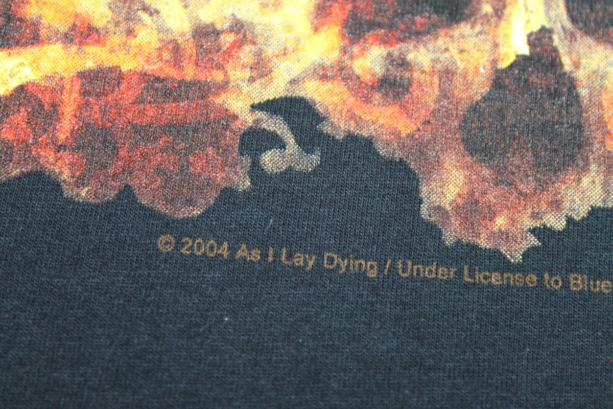 2004 Y2K As I Lay Dying Shirt Frail Words Collapse Thrash Metal