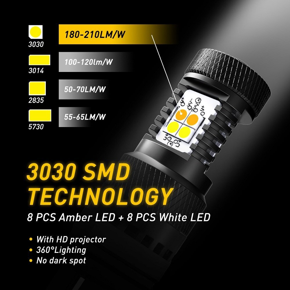 Dp Luz Led Direccional Drl 3157 3156 Blanca Y Ámbar | Cuotas Sin Interés