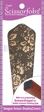 SCISSORFOBZ Designer Scissors Sheath Cover Single large Ant Gold Floral Garden