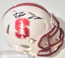 DAVID SHAW SIGNED AUTOGRAPHED MINI HELMET STANFORD CARDINALS
