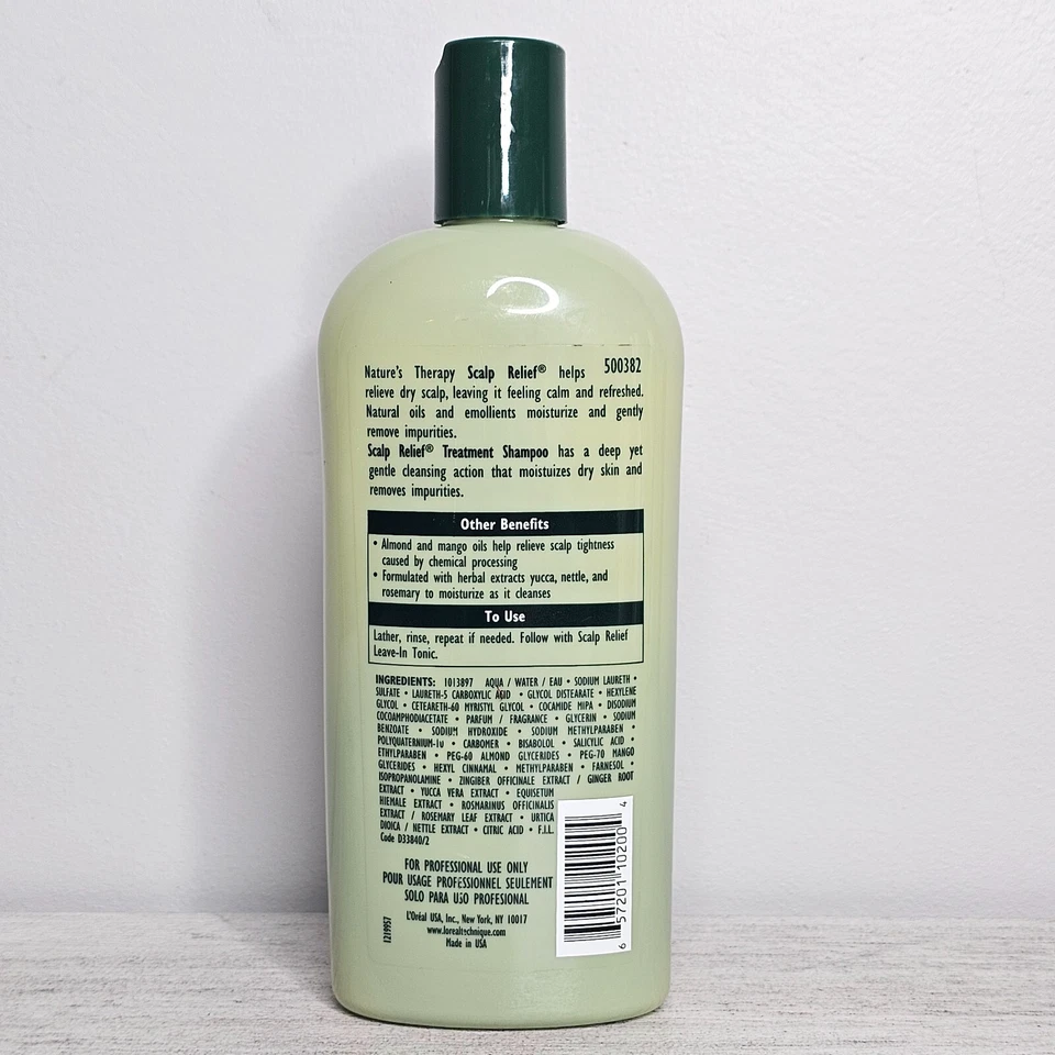 L'OREAL Nature's Therapy Scalp Relief Treatment Shampoo Discontinued NEW 12 oz - Image 2 of 2
