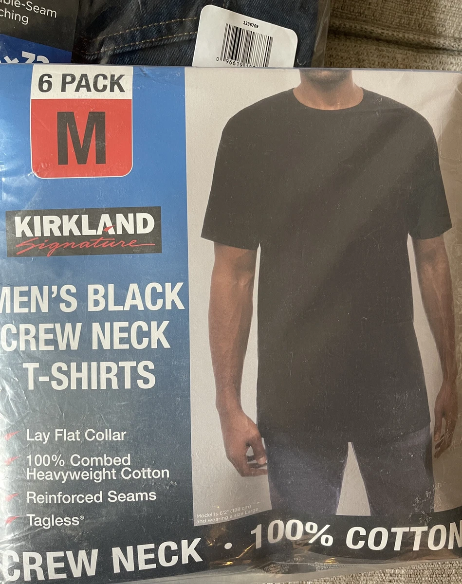 Kirkland Signature Men's Crew Neck Tee, 6-pack