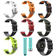 22mm Rubber Watch Strap Watch Band Accessories For Garmin Fore Runner 965/955