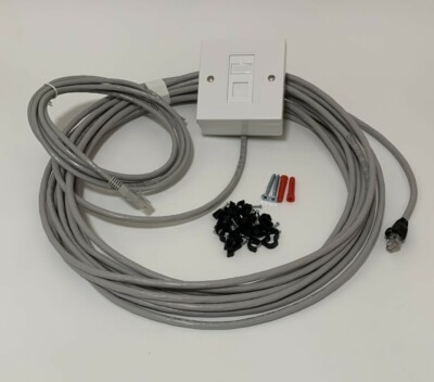 Cat6 internes Ethernet Netzwerk Verlängerungskabel Set 100% KUPFER 5m - 100m Posten