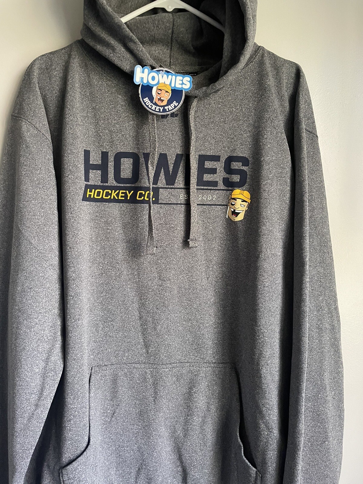 Howies Performance Fri Fit Hockey Hoodie Hooded Sweatshirt Men’s XXL Gray