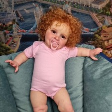 26" Big Reborn Toddler Girl Baby Doll Lifelike Handemade Zoe Collecitble Art Toy