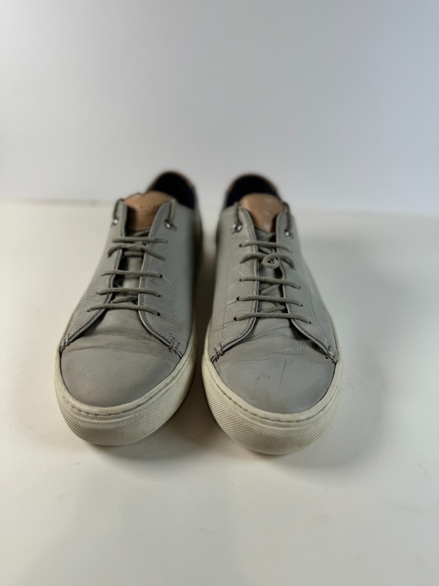 Ted Baker Mens Shoes Gray Leather Athletic Lace Up Sneakers  display picture 2