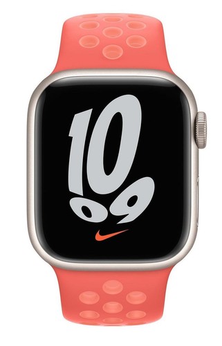 Véritable Apple Nike 40mm/41mm Sport Montre Bande Magique Ember / Pourpre Extase - Photo 6 sur 7