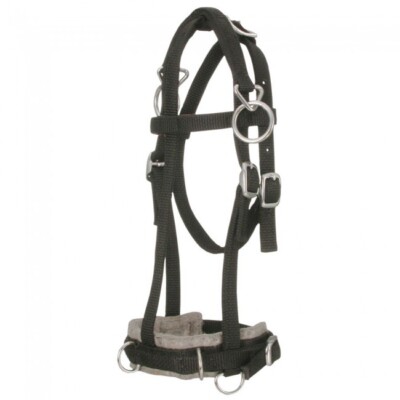 Tough-1 Brown Miniature Pony Nylon Training Caveson 52-1125