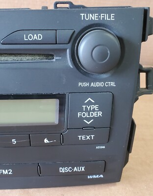 2009 2010 Toyota Corolla 6 Disc CD Player Sat Aux Radio