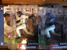  McFarlane Toys MLB  Series 2 Alex Rodriguez Texas Rangers Blue Variant &REGULAR