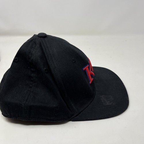 Vintage Kansas Jayhawks Top of the World Fitted Hat Cap M/L Graffiti 90s KU - Picture 5 of 8