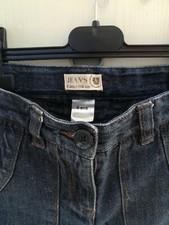 Jean Slim F&D Fashion Fille - Taille 12/14 Ans (152 Cm) - Gris Imprimé Fleurs - Occasion Très Bon état