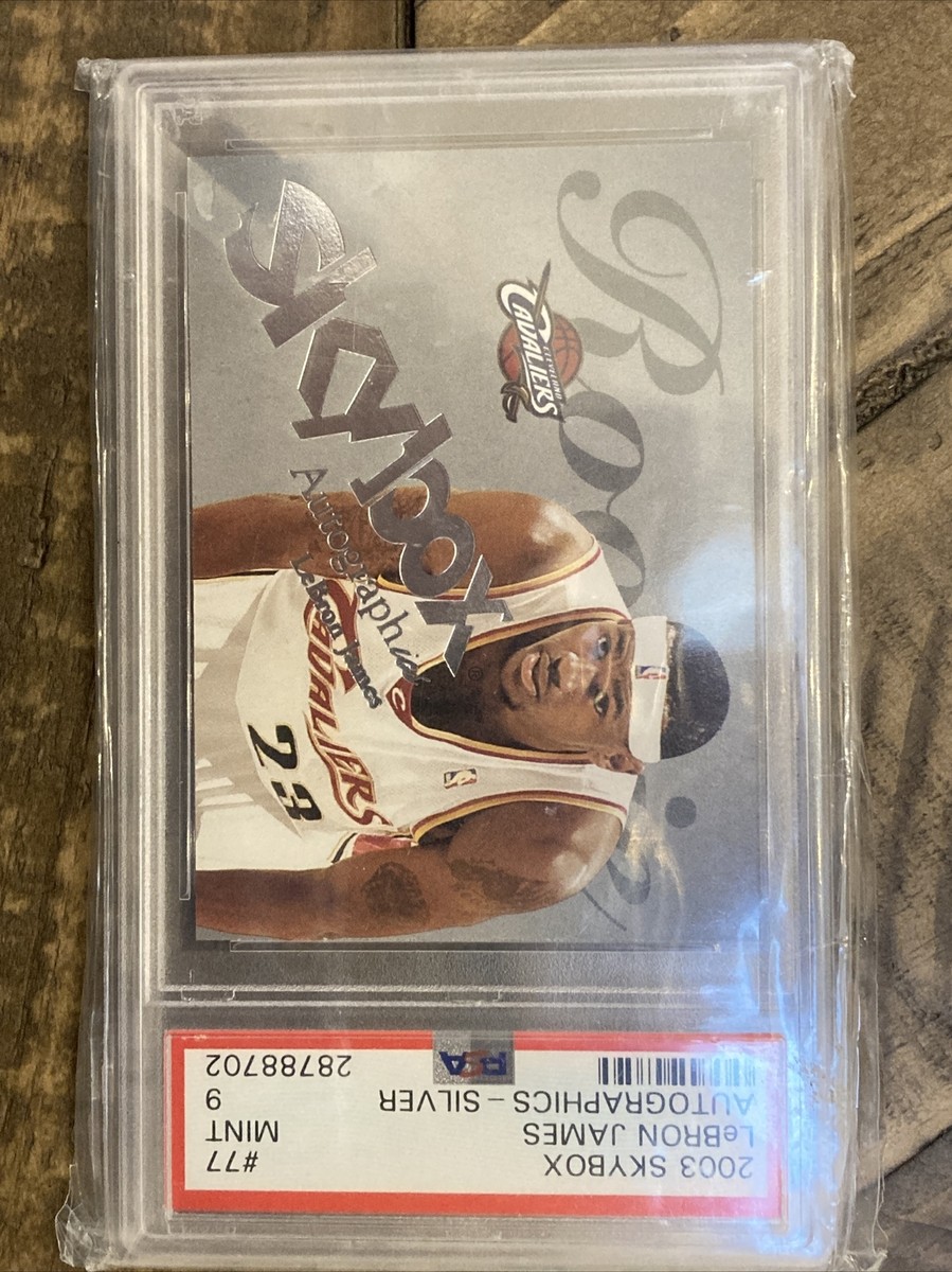LeBron James 2003 SkyBox Autographics #77 RC Silver 078/150