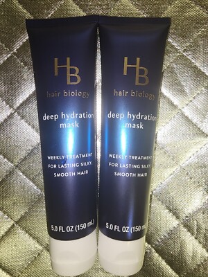 Hair Biology Deep Hydration Mask Weekly Treatment Lasting Silky 5 oz Lot Of 2