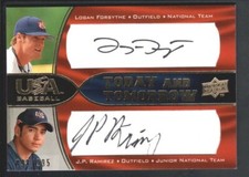 LOGAN FORSYTHE J.P. RAMIREZ 2008 USA BASEBALL DUAL AUTOGRAPH NATIONAL 98/295 SP
