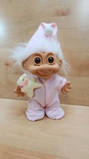Vintage Russ Troll Doll Night Bed Time Girl 7  Butt Pajamas Cap 18402