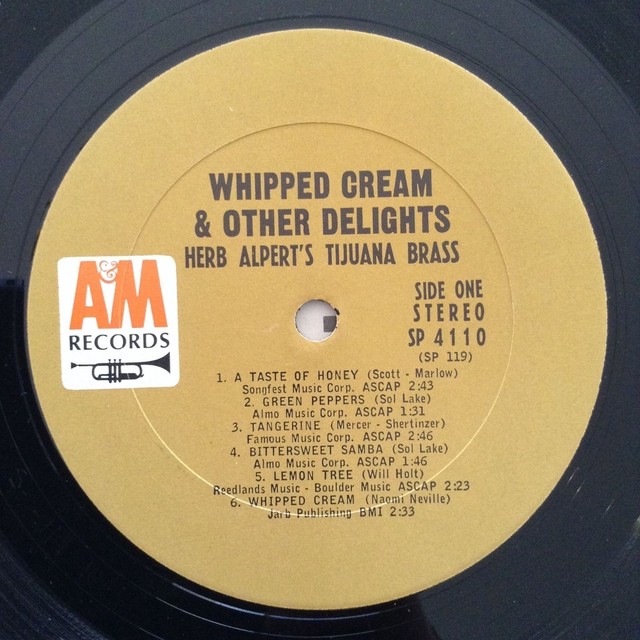 Herb Alperts Tijuana Brass Whipped Cream Delights LP Records Vinyl Album SP 4110 eBay