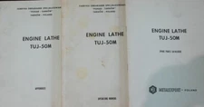 TUJ-50M, Toolmex, Tarnow, Polamco Lathe, Operating, Part & Append Manuals 125 Pg
