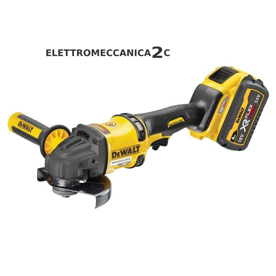 DEWALT DCG418X2-QW smerigliatrice 54v 2x9ah brushless 125mm filtro aria valig...