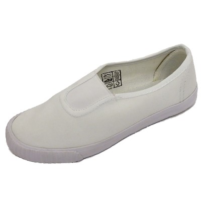 kids white canvas pumps