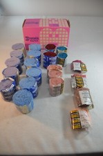 Rug Yan Latch Hook Lot of 17 Full 5 Part Full Mixed Colors