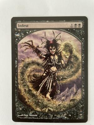 MTG PROMO DCI INFEST NM TEXTLESS MAGIC THE GATHERING BLACK PLAYER