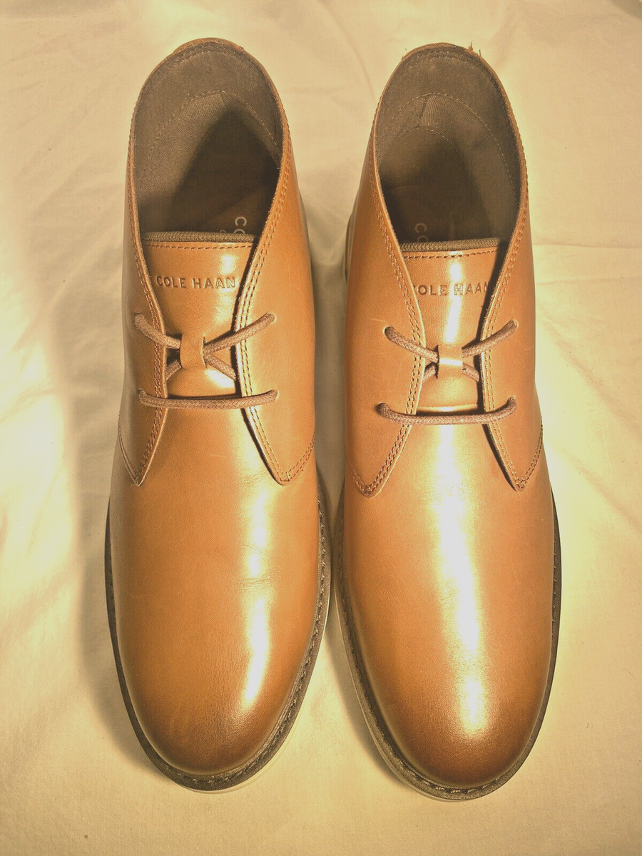  ::ブーツ:10M[RESALE] COLE HAAN Men's Go-To Lace Leather Chukka Boot Woodbury/Tan