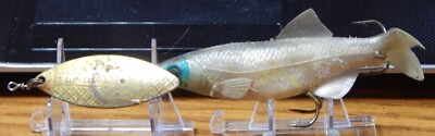 OLD MEPPS AGLIA LONG #4 SPINNER LURES WITH MINNOW LQQK