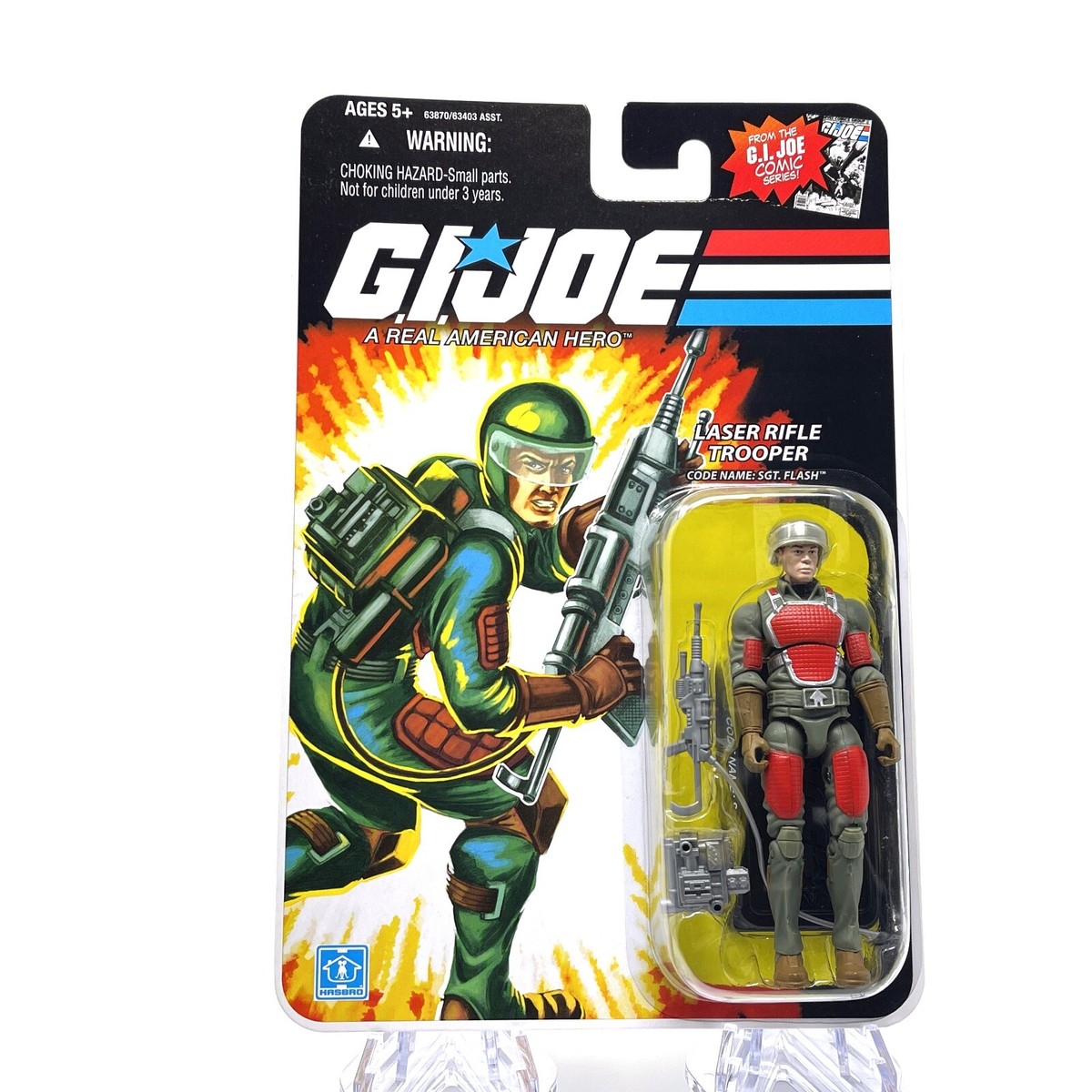 GI JOE Sgt. Flash Laser Rifle Trooper Vintage 2008 From The Comic