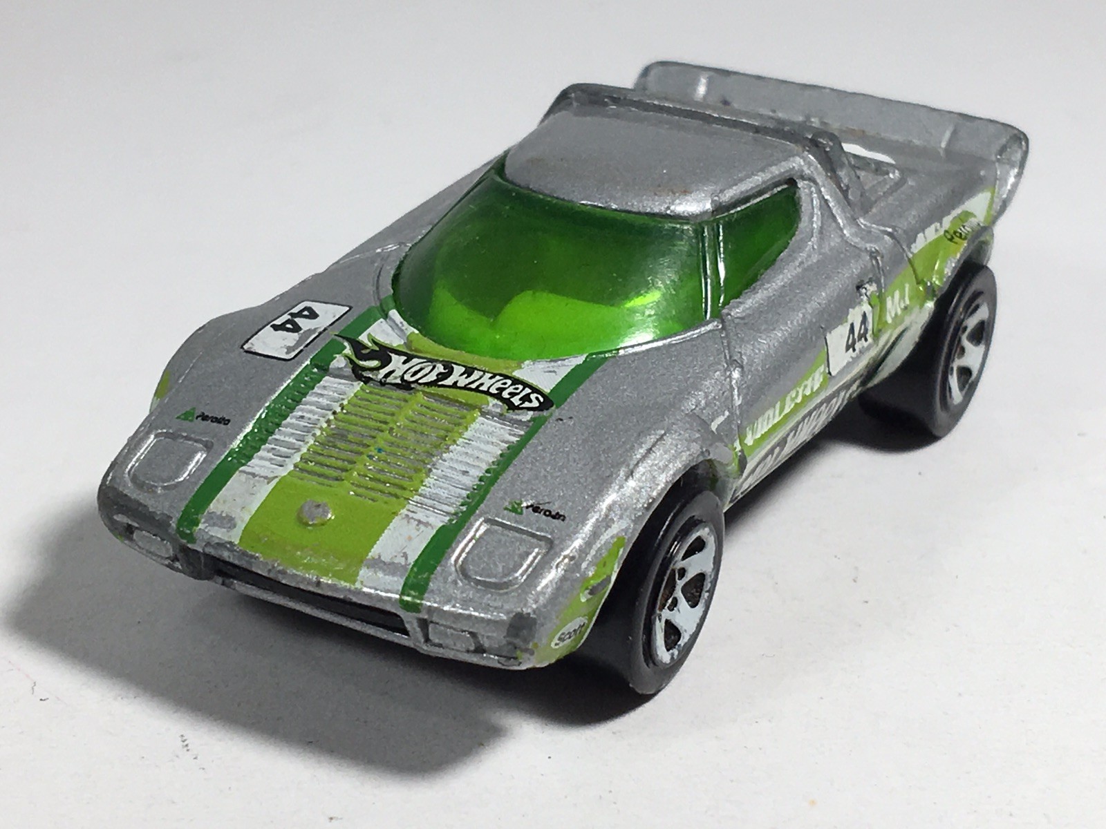 Hot Wheels 2008 Lancia Stratos Race Car Silver #44 HW Mystery Cars Malaysia