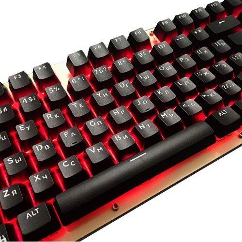 104 Keys ABS Russian Korean Backlit Keycaps OEM For Mechanical Keyboard - Picture 9 of 12