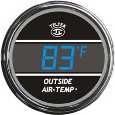Teltek Blue Outside Air Temperature Gauge for 2006 & Newer Kenworth | 201.6K