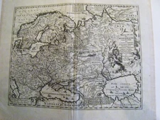 Moscovia/Russia. Original Antique Map. N. Visscher, Amsterdam 1683-98