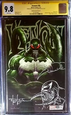 🔥🚨 Venom #30 CgC 9.8 trade Signed & sketch Remark by Tyler Kirkham Scorpion